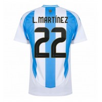 Argentina Lautaro Martinez #22 Hemmatröja Copa America 2024 Kortärmad